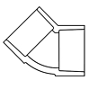 1/2 PVC 40 SOC 45 - - Pressure